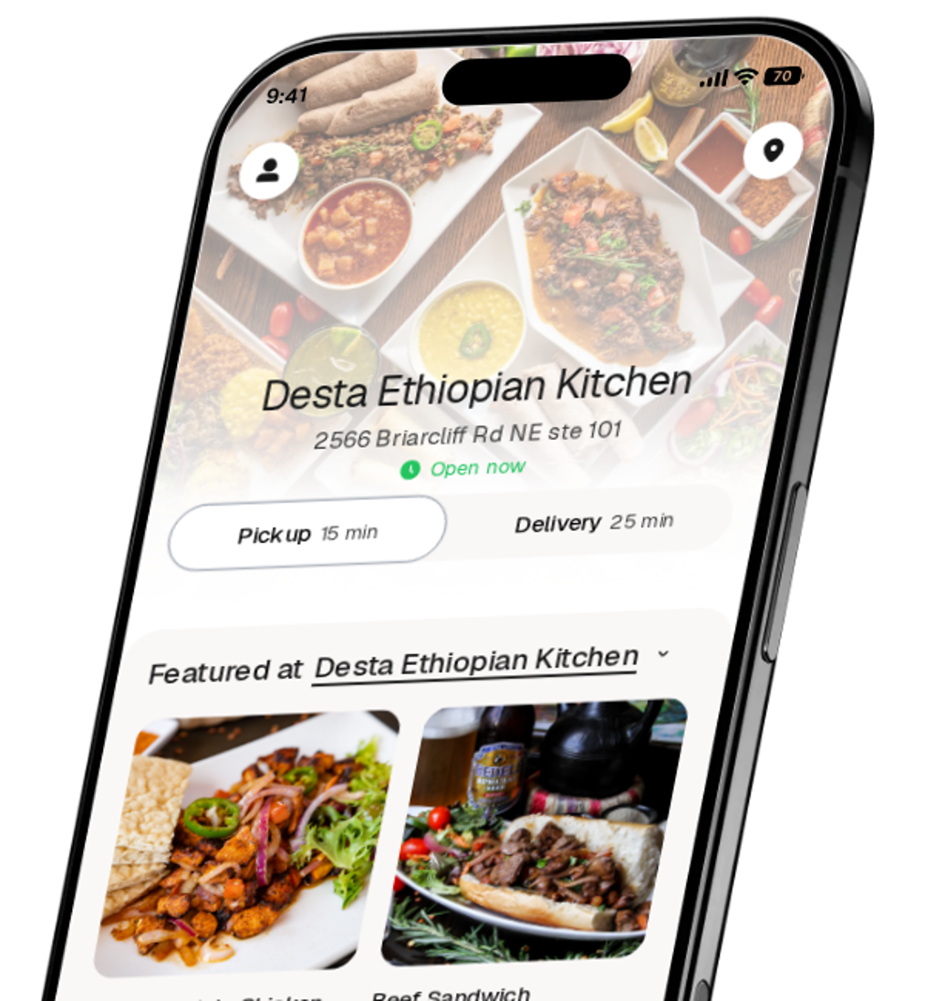 Desta Ethiopian Kitchen app preview