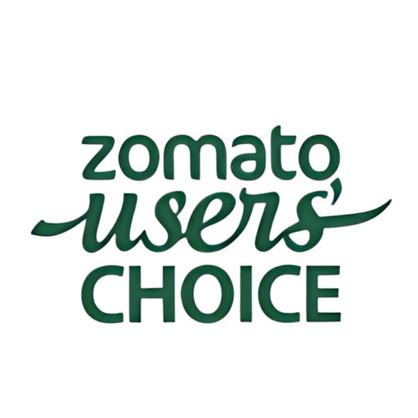Zomato Users' Choice logo in green text on a white background.