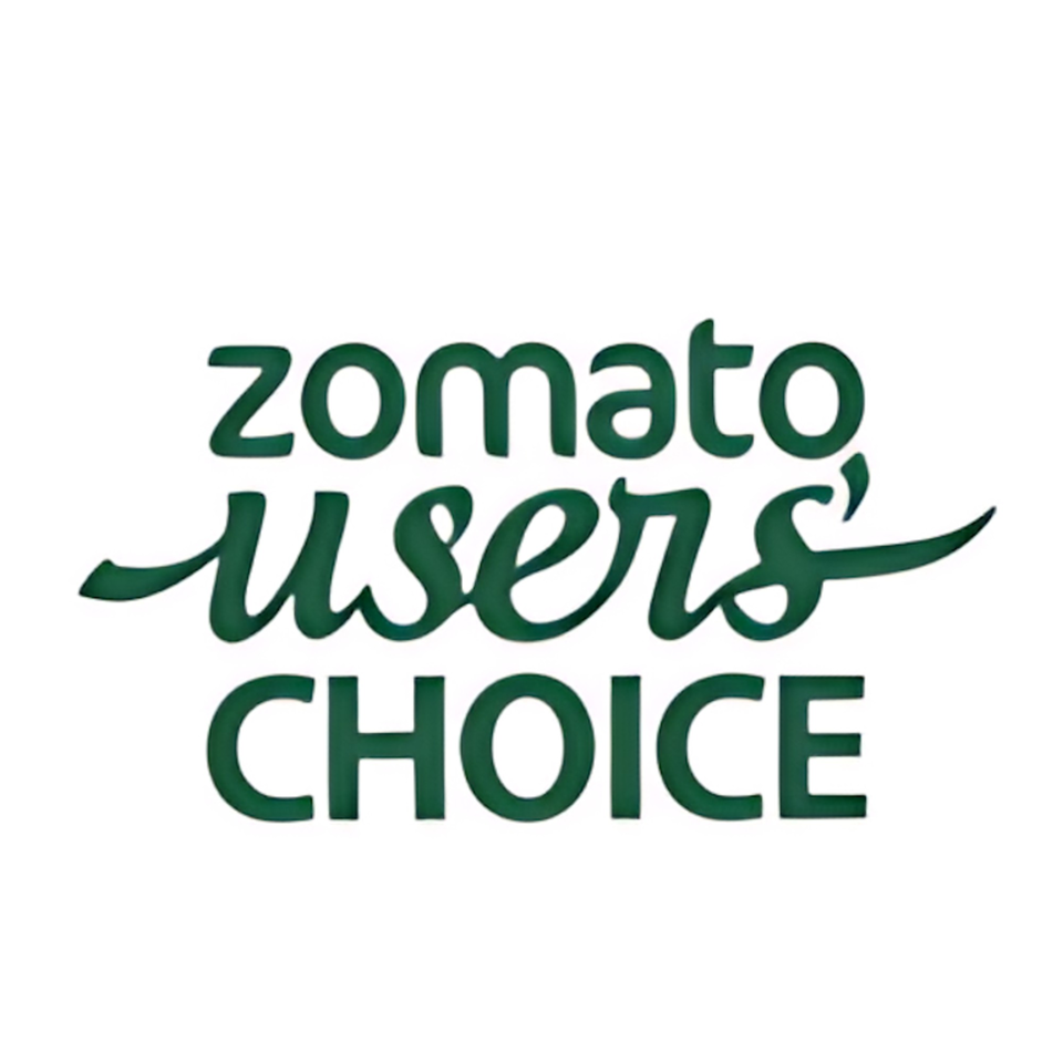 Zomato Users' Choice logo in green text on a white background.